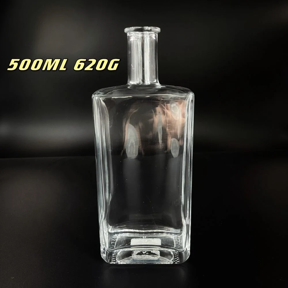 Wholesale Ice Wine New Transparent Liquor Bottle Can Be Customized Logo 500ml Whisky Fruit Wine Bayberry Tequila Bottle