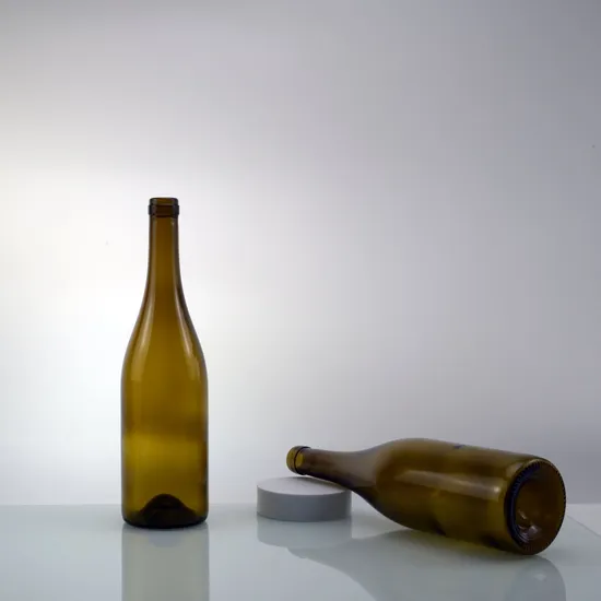 750 ml antike grüne Champagnerflasche