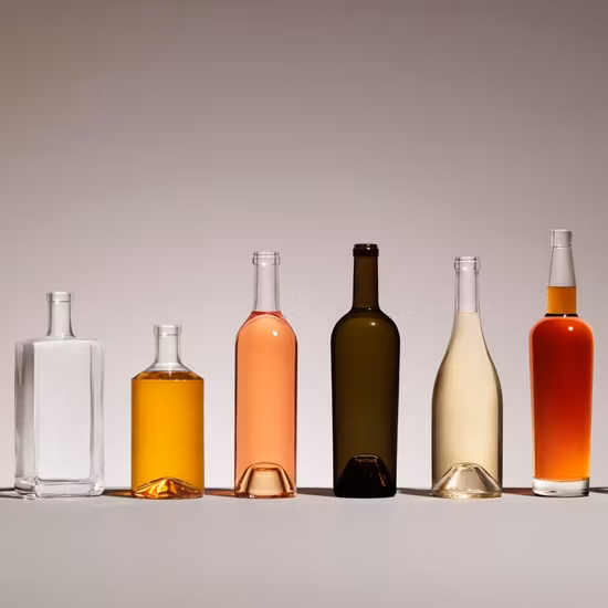 50 ml, 100 ml, 200 ml, 250 ml, 500 ml, 700 ml, 750 ml, 1 Liter, maßgeschneiderte, gefrostete Spirituosen-Wodka-Glasflasche, Hersteller von Gin, Whisky, Tequila, Rum, Parfüm, Spirituosen, Bierflasche