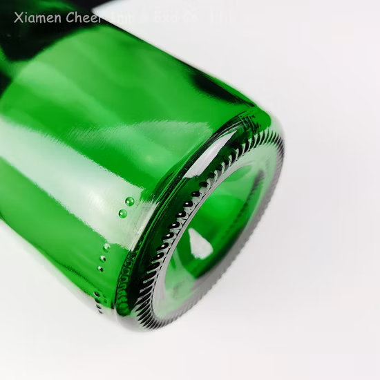 Smaragdgrüne 750-ml-Glas-Champagnerflasche